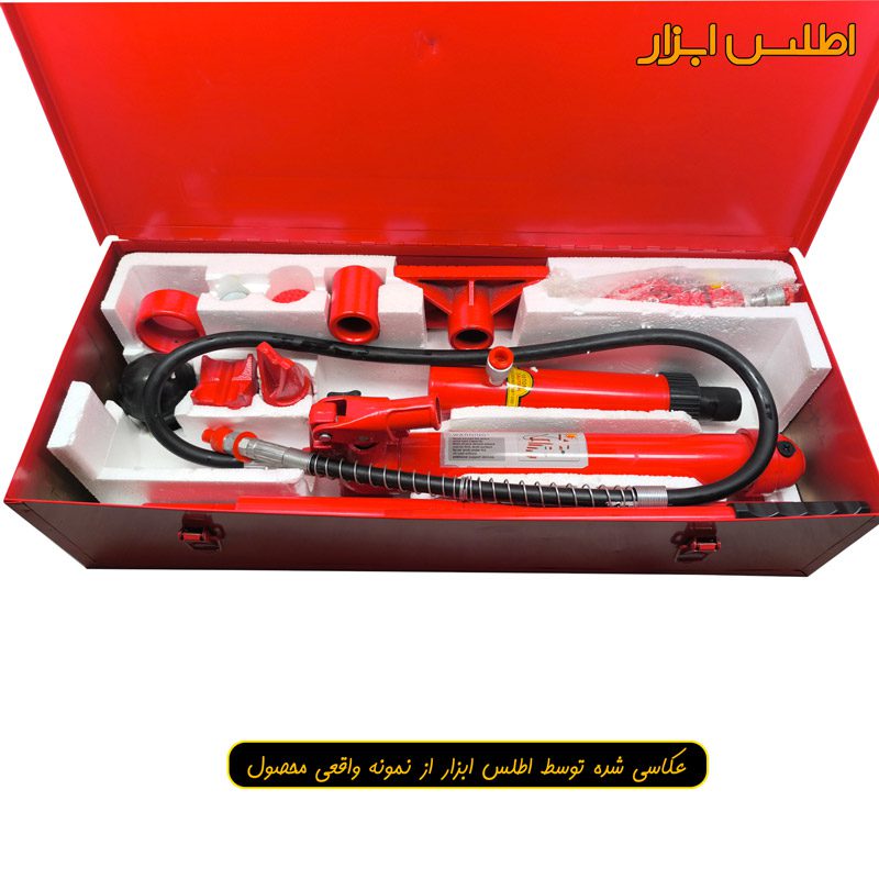 جک صافکاری ۱۰ تن کارمن داخل جعبه فلزی