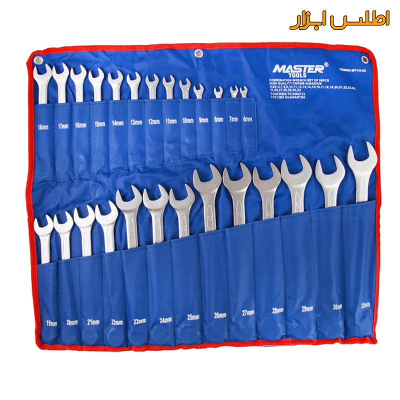 ست 26 عددی آچار یکسر رینگ یکسر مستر مدل MT110-26