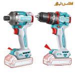 ست دو عددی ایمپکت و دریل شارژی توتال TCKLI20277
