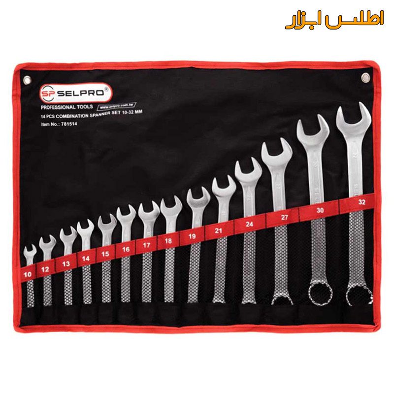 ست 14 عددی آچار یکسر رینگ تایوانی سلپرو 781514