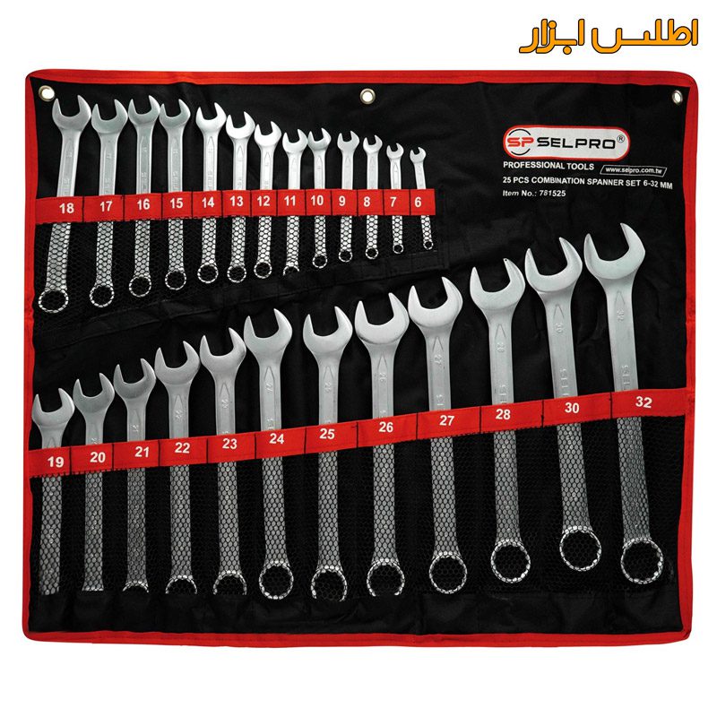 ست 25 عددی آچار یکسر رینگ تایوانی سلپرو 781525