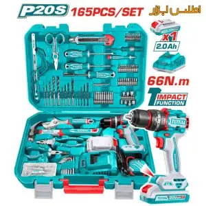 دریل شارژی برشلس ۶۶ نیوتن توتال مدل THKTHP11652