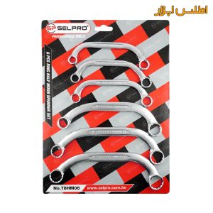 ست 6 عددی آچار دوسر رینگ هلالی سلپرو 78HM06