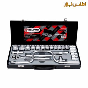جعبه بکس 1/2 اینچ ۲۴ عددی سلپرو تایوان مدل 74524A