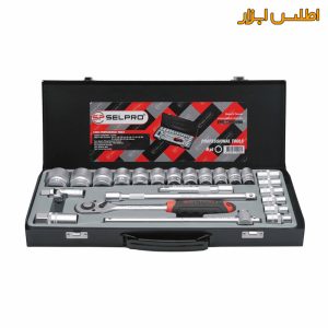 جعبه بکس 1/2 اینچ ۲۴ عددی اینچی سلپرو تایوان مدل 74924SAE