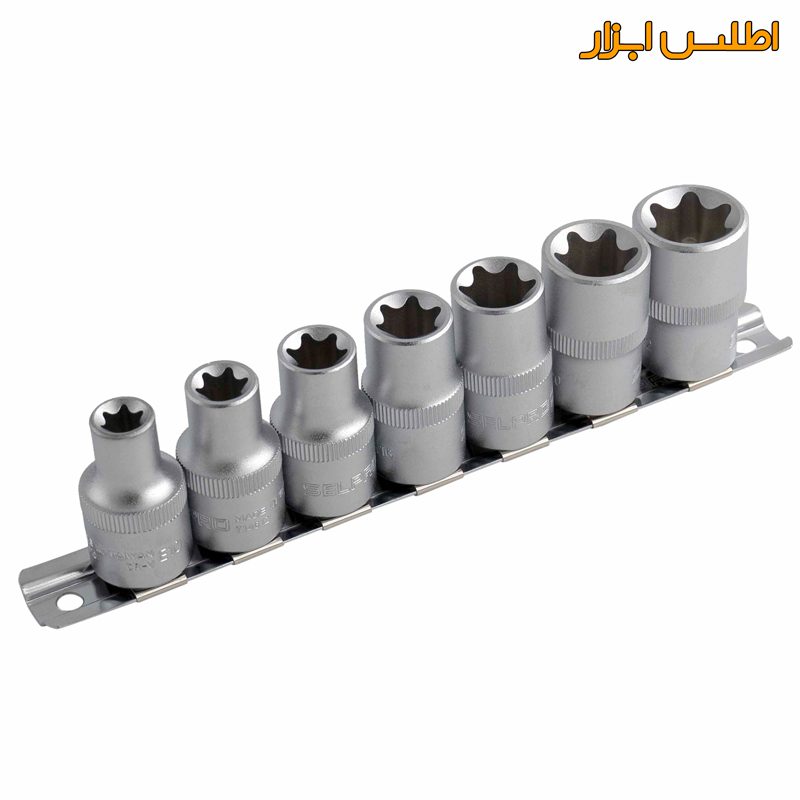 ریل بکس 1/4 اینچ کوتاه E ستاره‌ای سلپرو مدل 72607E