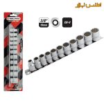ریل بکس 3/8 اینچ کوتاه 11عددی سلپرو تایوان مدل 73911