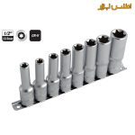 ریل بکس 1/2 اینچ 8عددی بلند E ستاره‌ای سلپرو مدل 74608