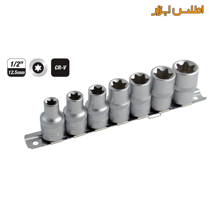 ریل بکس 1/2 اینچ 9عددی کوتاه E ستاره‌ای سلپرو مدل 74609E