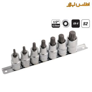 ریل بکس هزارخواری 1/2 اینچ سلپرو تایوان 7 عددی مدل 754807