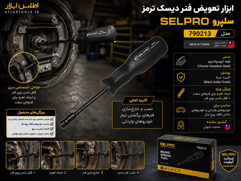 ابزار تعویض فنر دیسک ترمز سلپرو تایوان مدل 790213