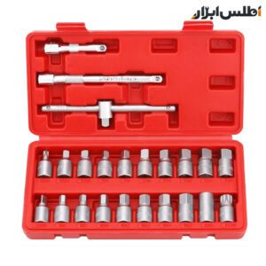 جعبه آلن بکسی کارتر چهارگوش 23 عددی فلای تولز 5510023