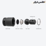 لقلقه 1/2 اینچ مشکی فشار قوی فلای‌تولز مدل 5520222