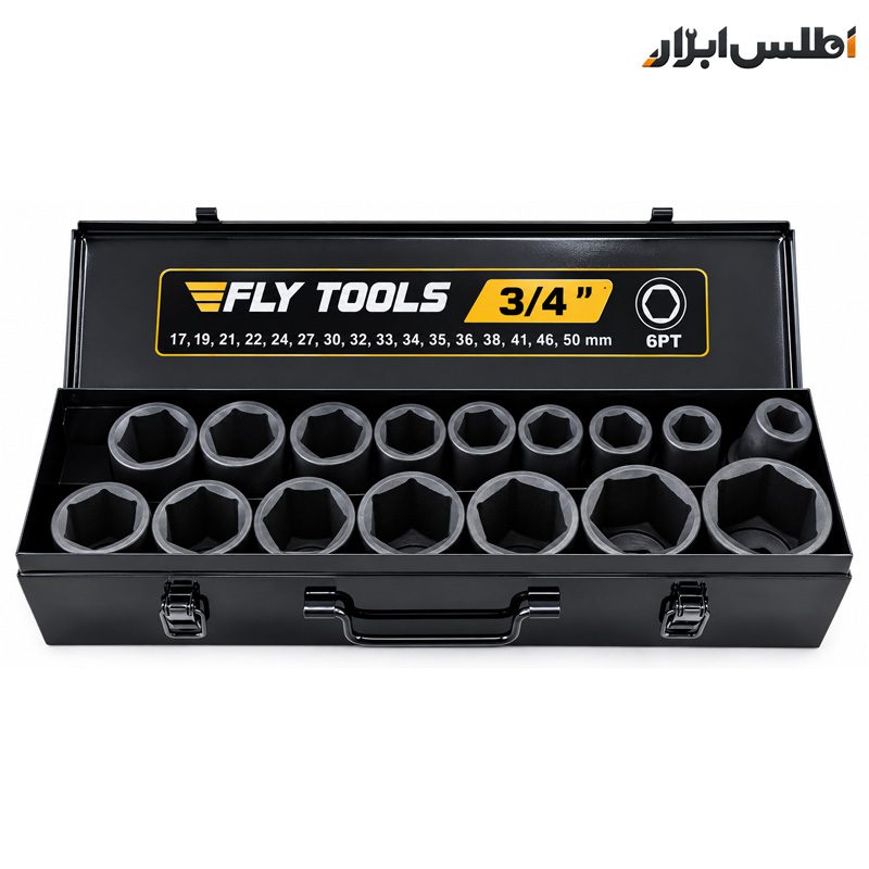 جعبه بکس 3/4 اینچ 16 عددی 6پر فلای‌تولز مدل 5531316