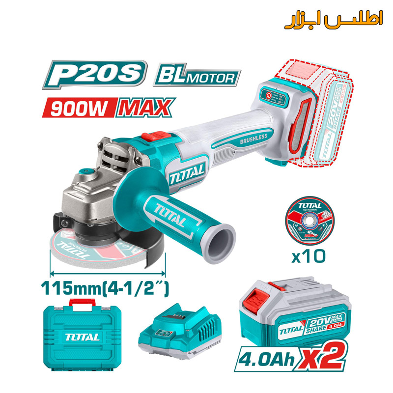 مینی فرز شارژی براشلس توتال مدل TAGLI211542
