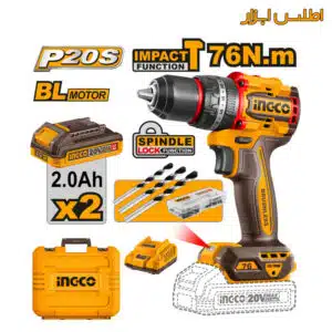 دریل شارژی براشلس چکشی اینکو مدل CIDLI20768