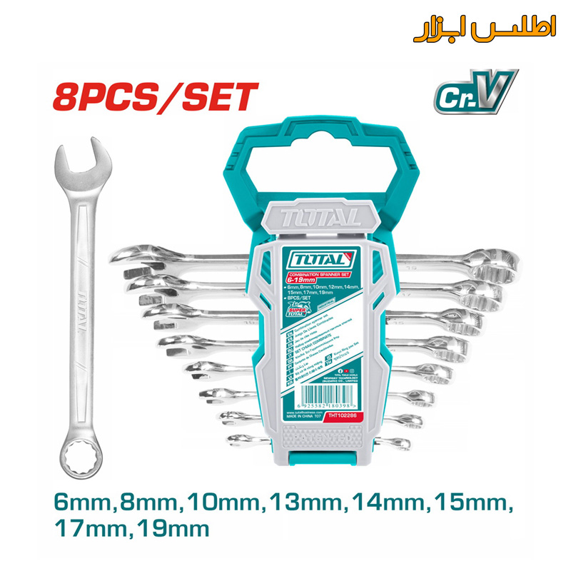 ست آچار یکسر رینگ یکسر تخت توتال مدلTHT102286