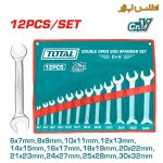 ست آچار 12 عددی دو سر تخت توتال THT1023121