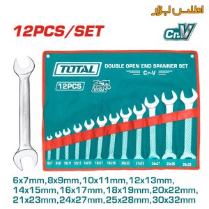 ست آچار 12 عددی دو سر تخت توتال THT1023121