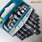 ست 9 عددی آچار دو سر بکس چپقی توتال مدل TALSWT0901