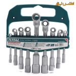 ست 9 عددی آچار دو سر بکس چپقی توتال مدل TALSWT0901