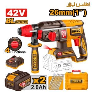 دریل بتن کن شارژی اینکو مدل CRHLI422682