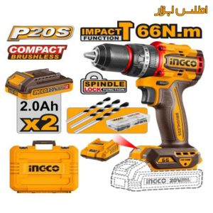 دریل شارژی چکشی اینکو مدل CIDLI20668