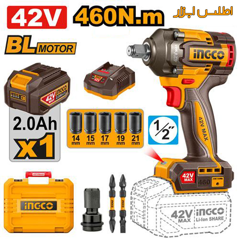 بکس شارژی موتور براشلس اینکو مدل CIWLI42461 اطلاعات کامل