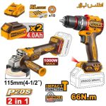 ست دوعددی دریل و مینی فرز شارژی اینکو مدل CKLI20273