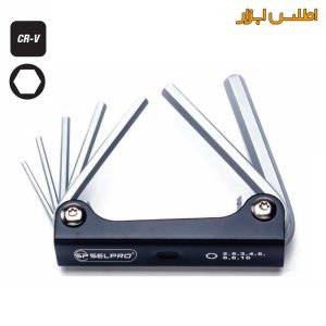 آچار آلن چاقویی تاشو سلپرو تایوان 8 عددی مدل 71007F