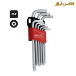 ست آچار ستارهای سوراخدار نیمهبلند 9 عددی سلپرو مدل 71009TL