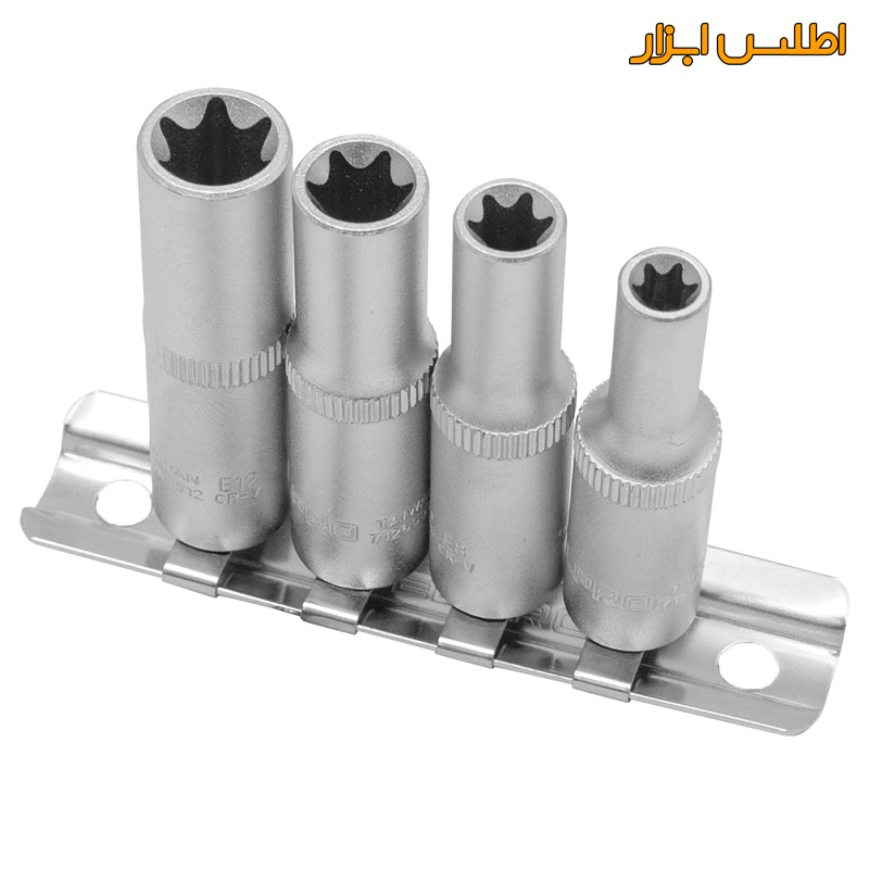 ریل بکس 1/4 اینچ بلند E ستاره‌ای سلپرو مدل 72604DE